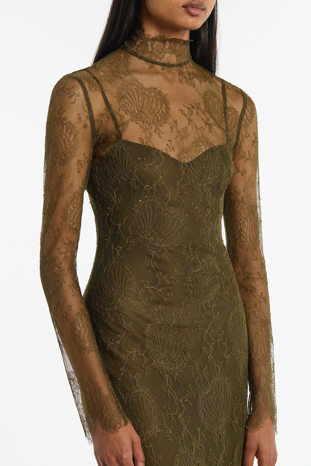 JUNIPER CHANTILLY LACE SLEEVED GOWN - Image 4