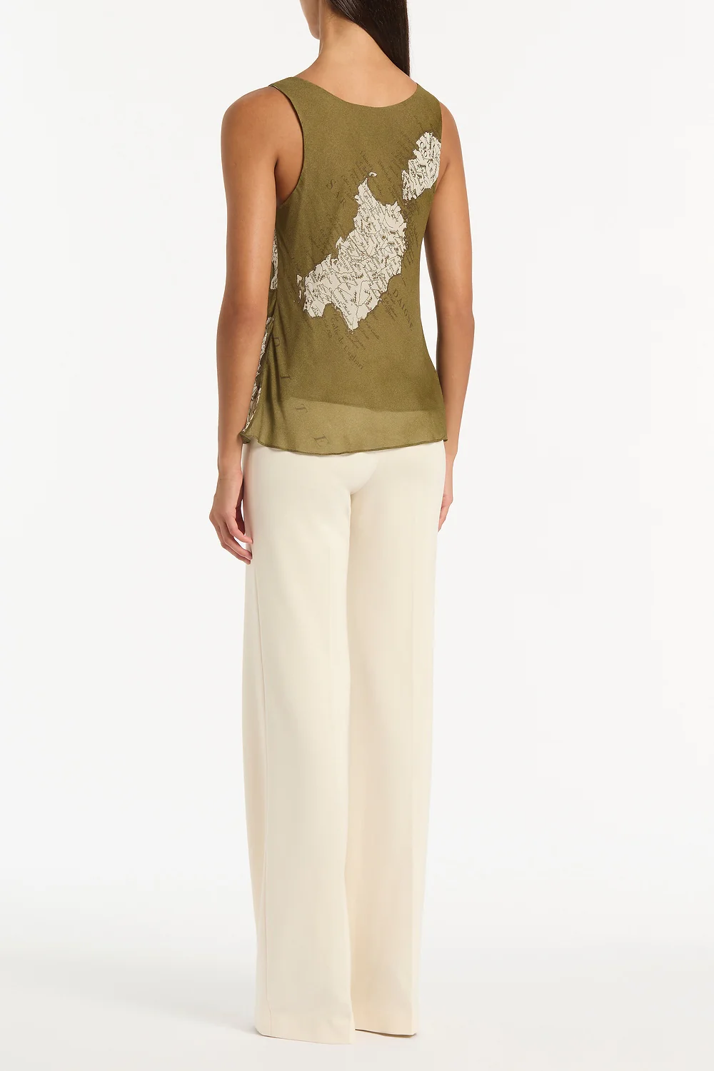 JUNIPER ITALIA GEORGETTE SCOOP CAMI - Image 2