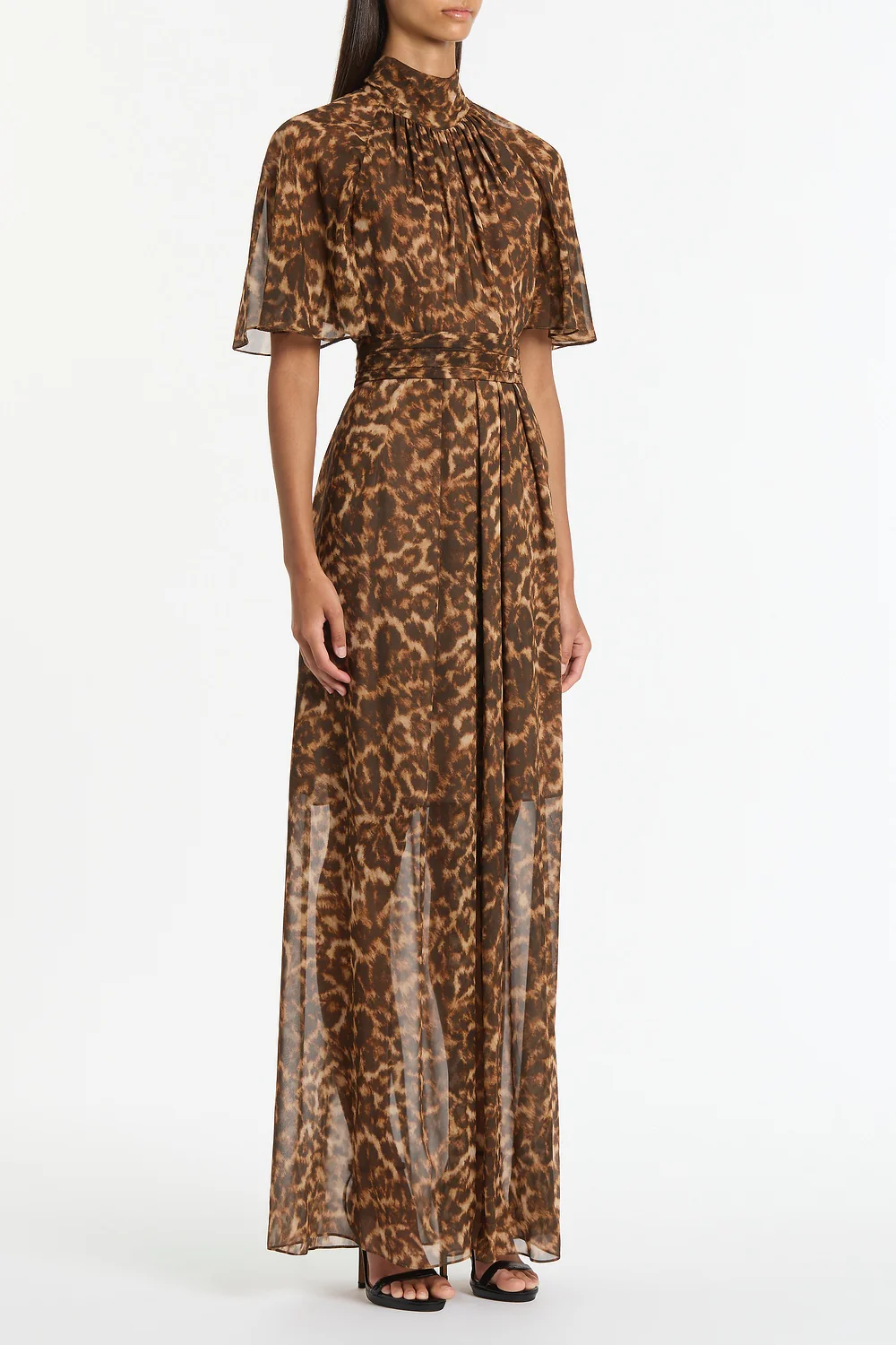 LEOPARD SILK MAXI DRESS - Image 3