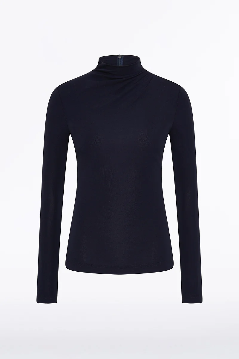 LIBERTY MATTE JERSEY GATHERED SHOULDER TOP - Image 6