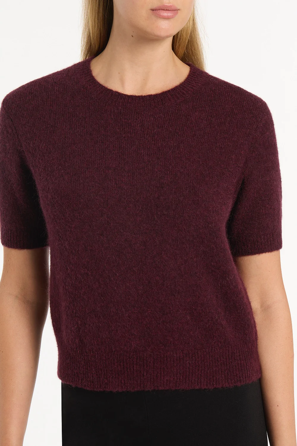 LOGANBERRY BRUSHED KNIT TOP - Image 4
