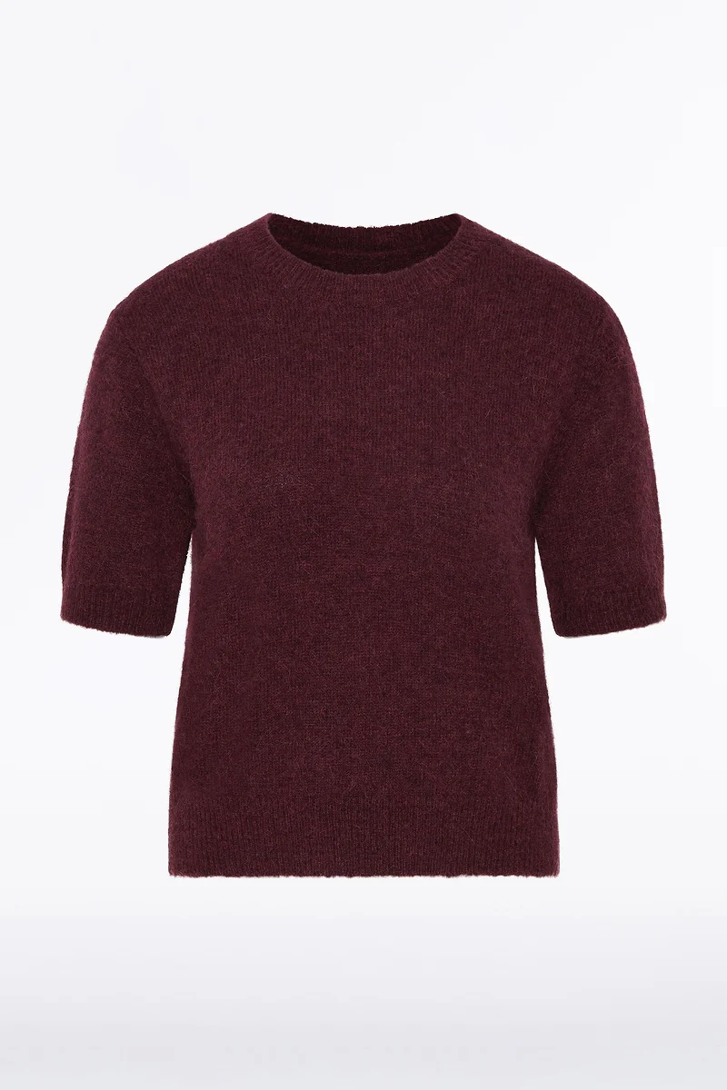 LOGANBERRY BRUSHED KNIT TOP - Image 5