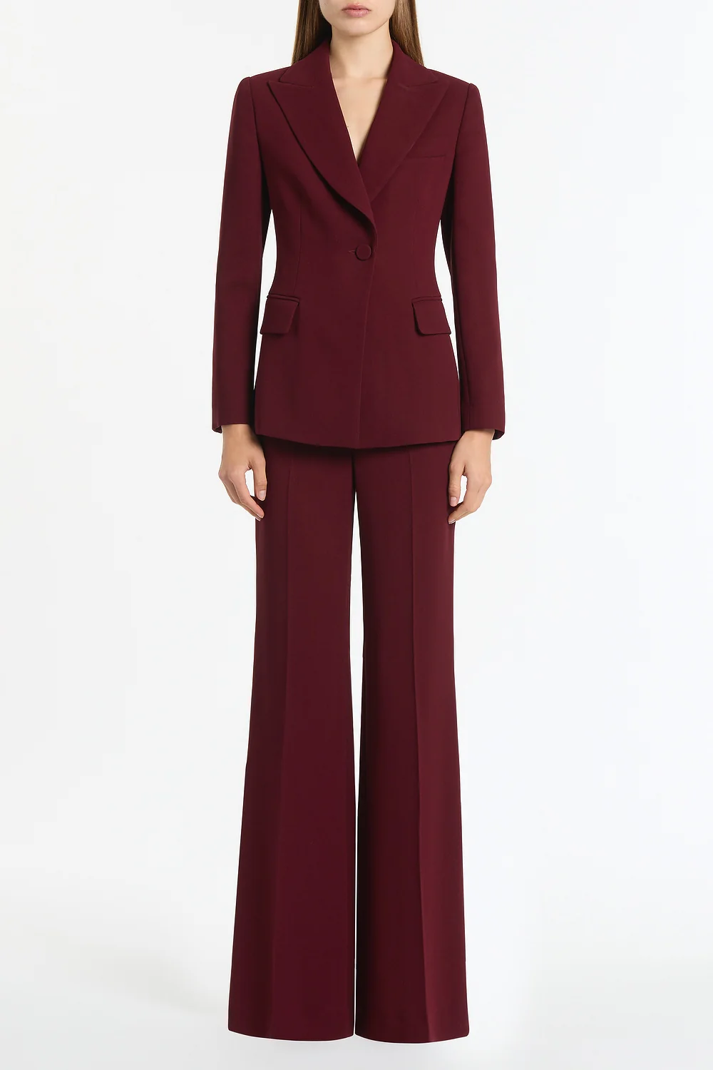 MERLOT CREPE CLASSIC JACKET