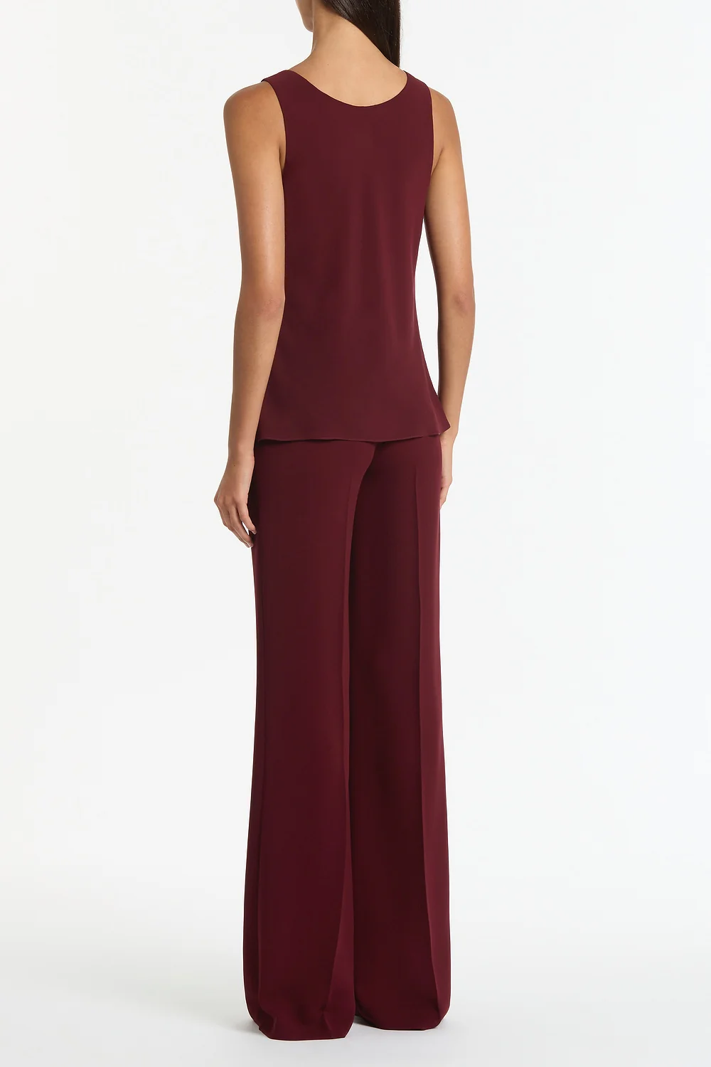 MERLOT GEORGETTE SCOOP CAMI - Image 2
