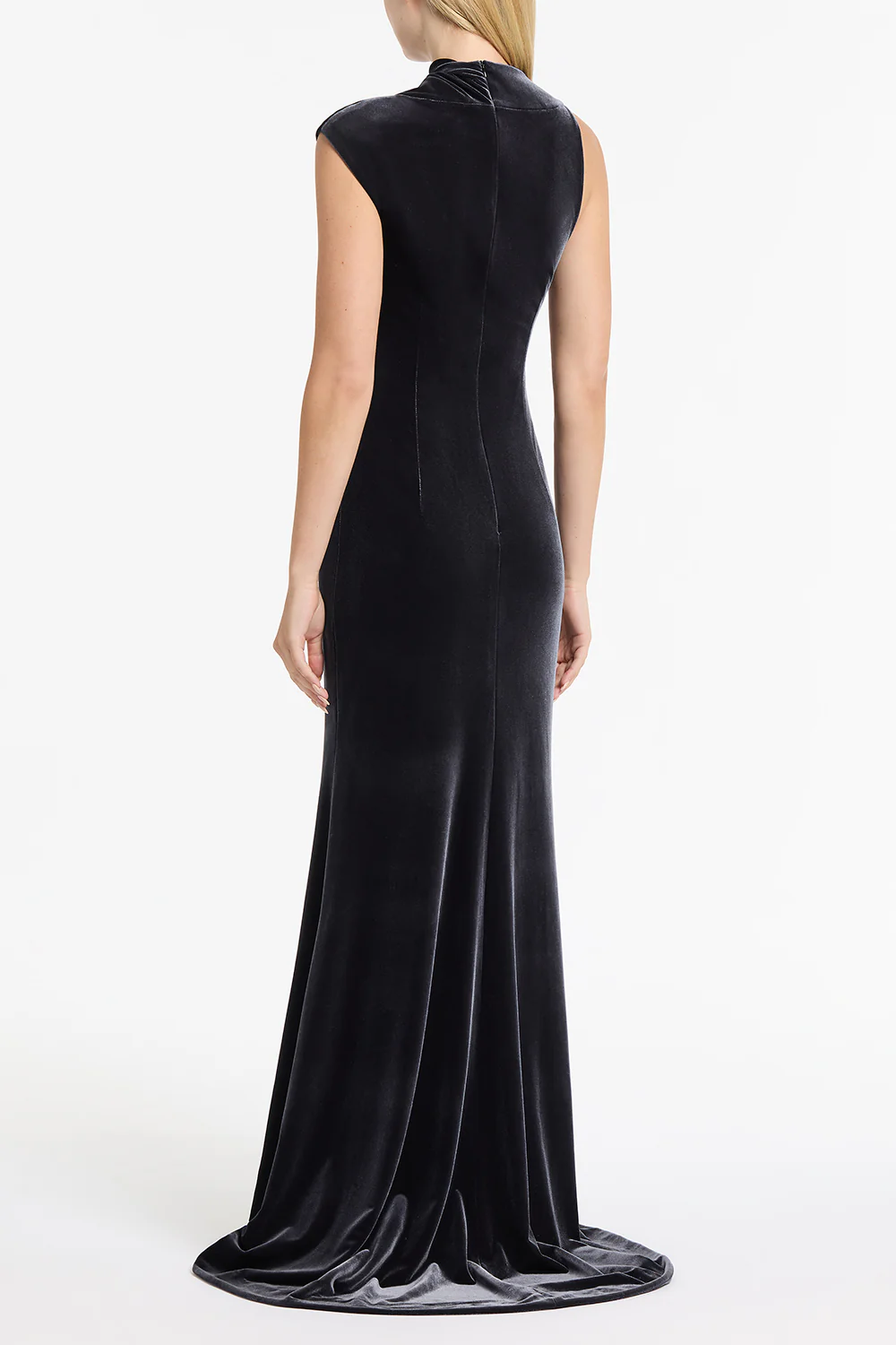 MIDNIGHT VELVET BUTTON GOWN - Image 2