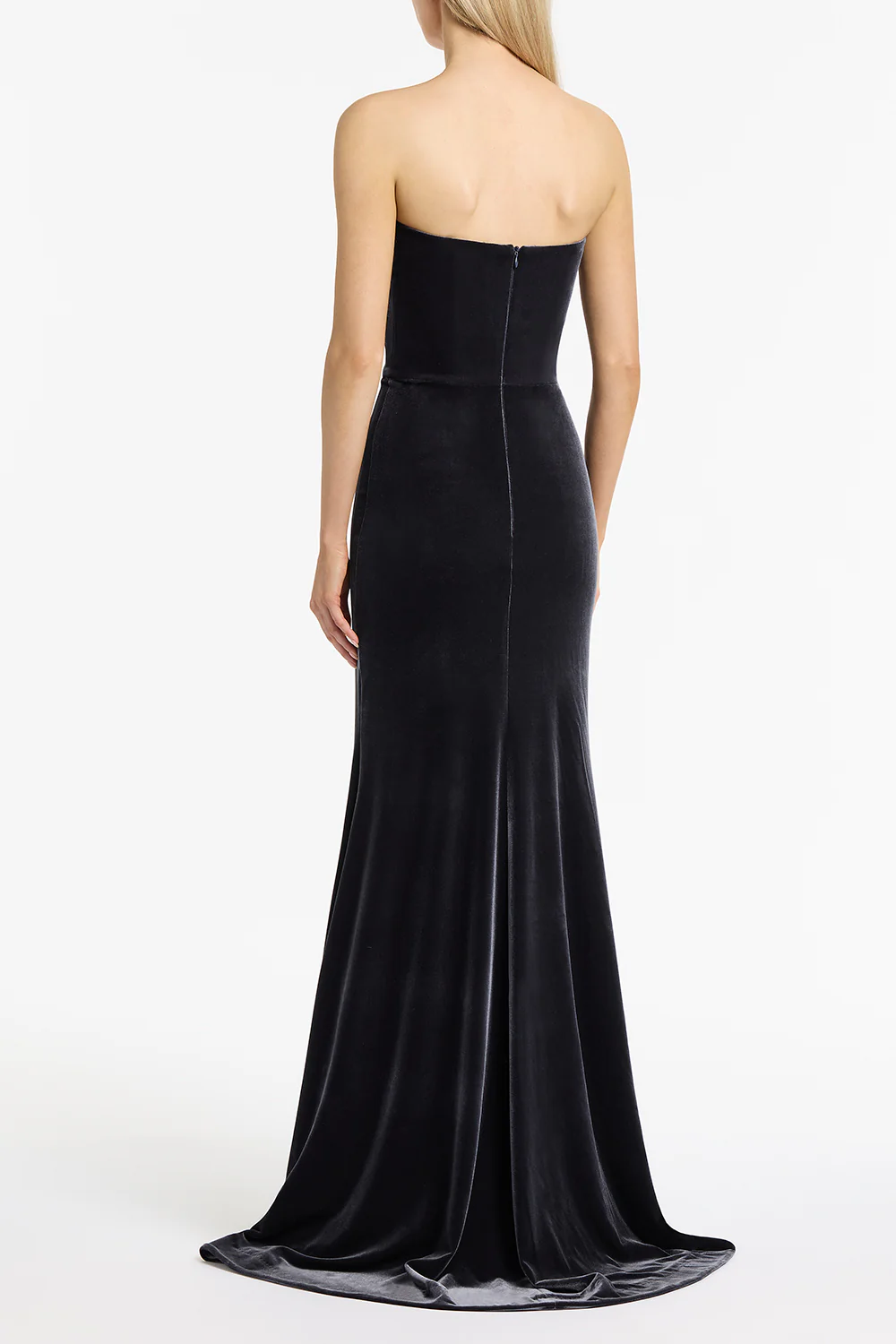 MIDNIGHT VELVET STRAPLESS GOWN - Image 3