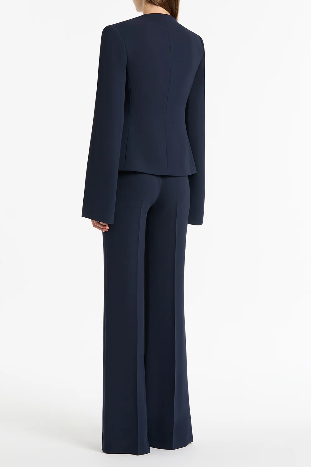 NAVY CREPE MONETA ROME JACKET - Image 2