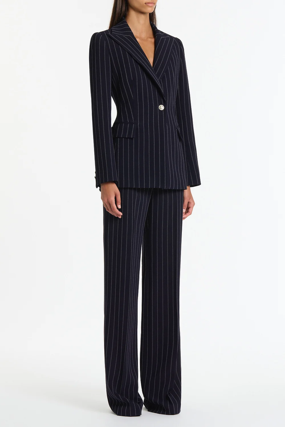 NAVY PINSTRIPE JACKET - Image 3