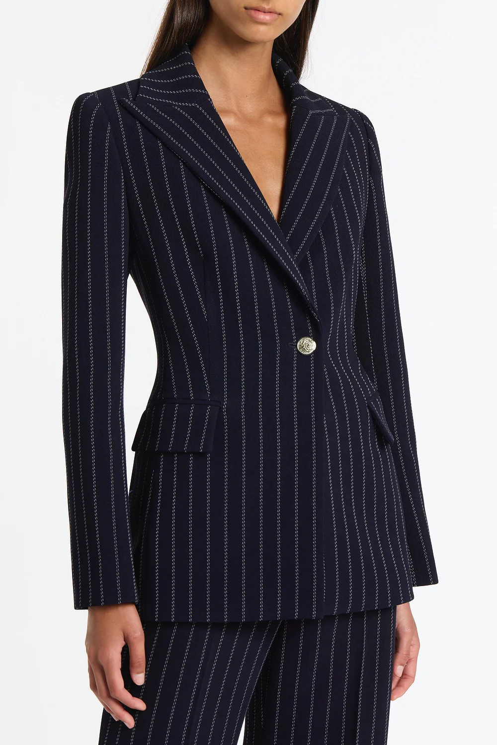 NAVY PINSTRIPE JACKET - Image 4