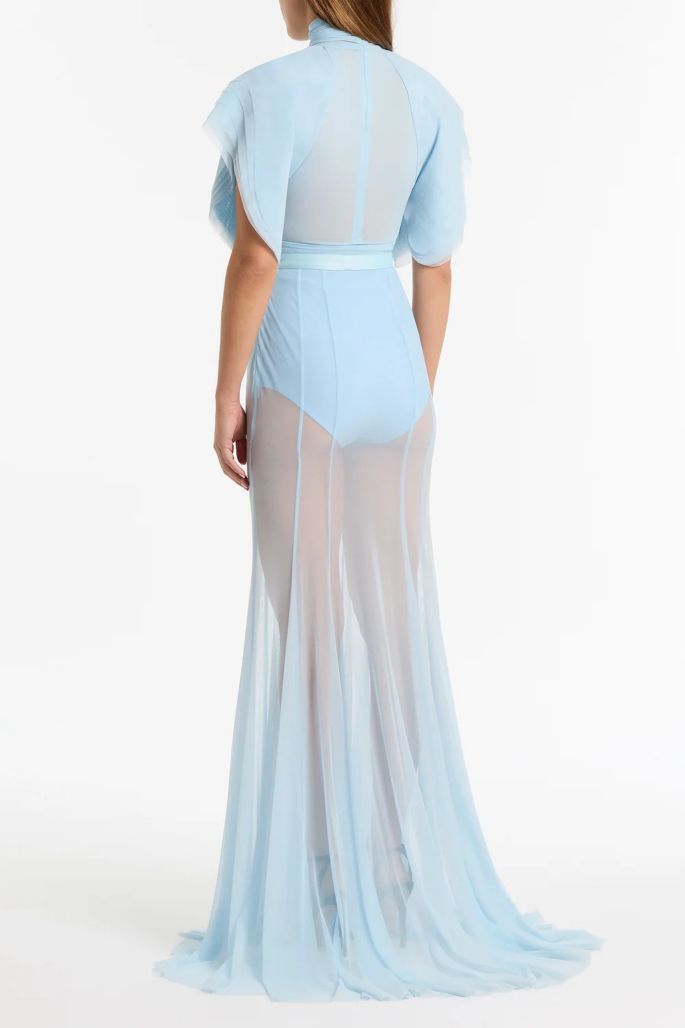 PALE BLUE INTIMA HIGH WAISTED FULL BRIEF - Image 2