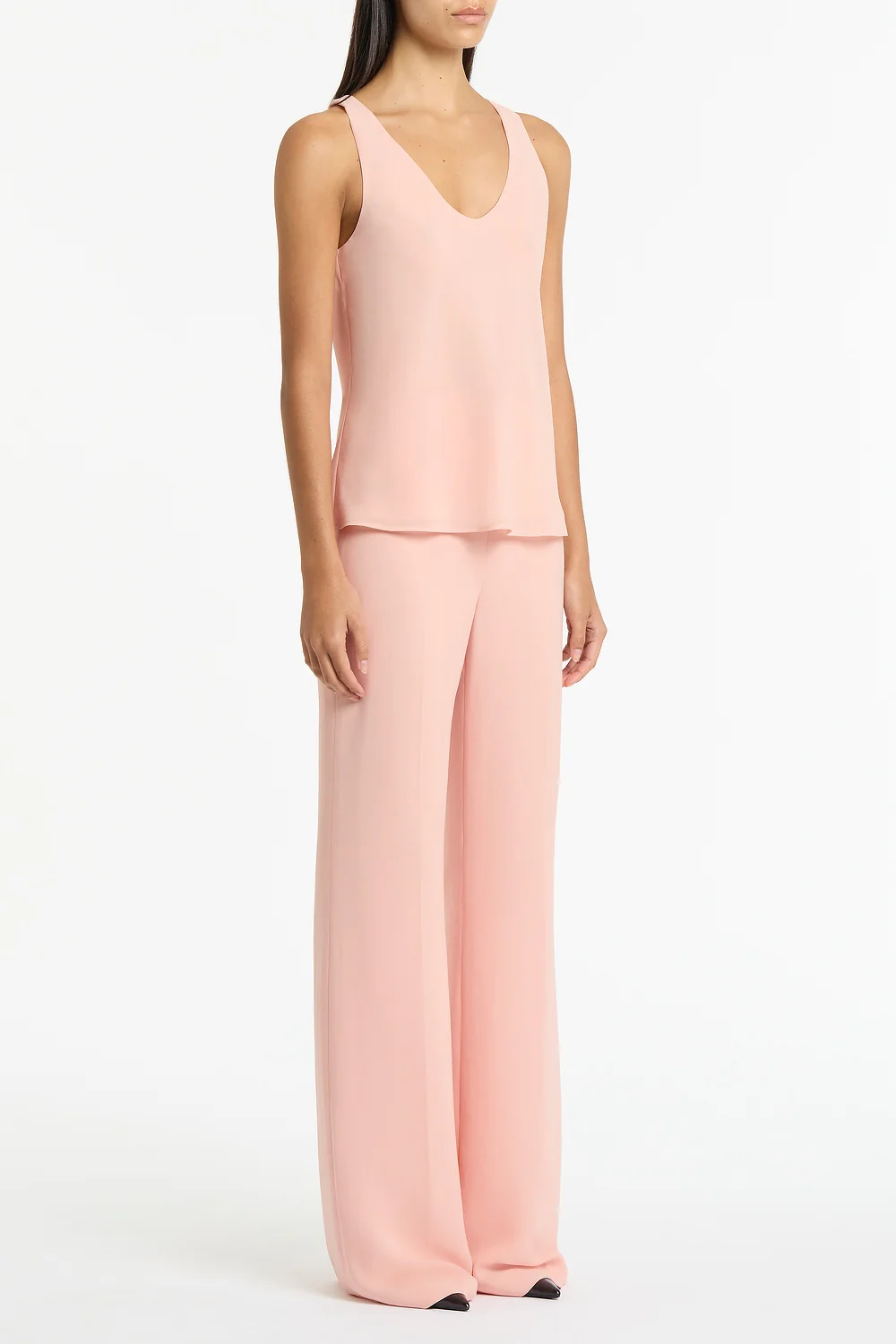 PALE ROSE GEORGETTE SCOOP CAMI - Image 2