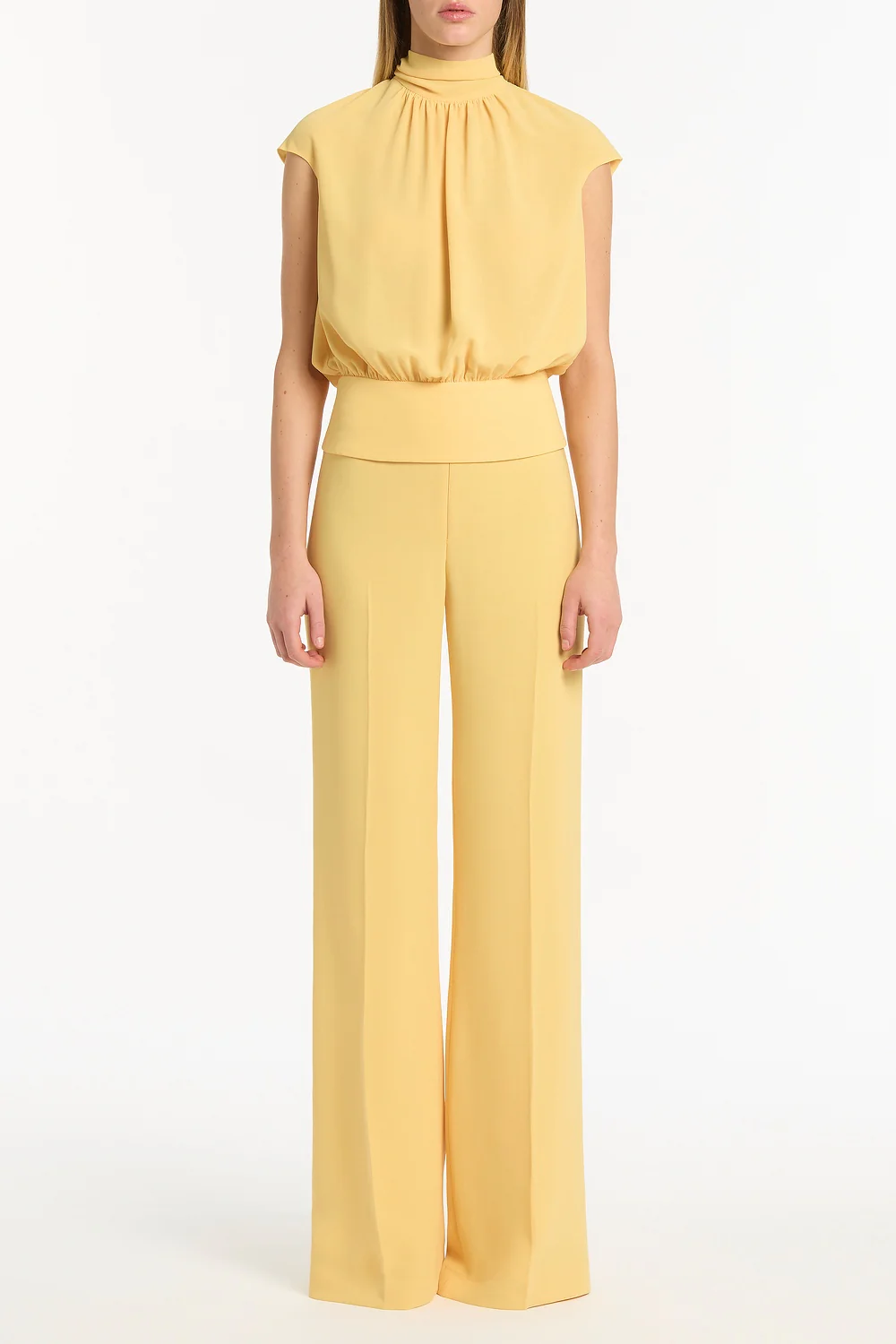 POLLEN CREPE CLASSIC FLARED PANT