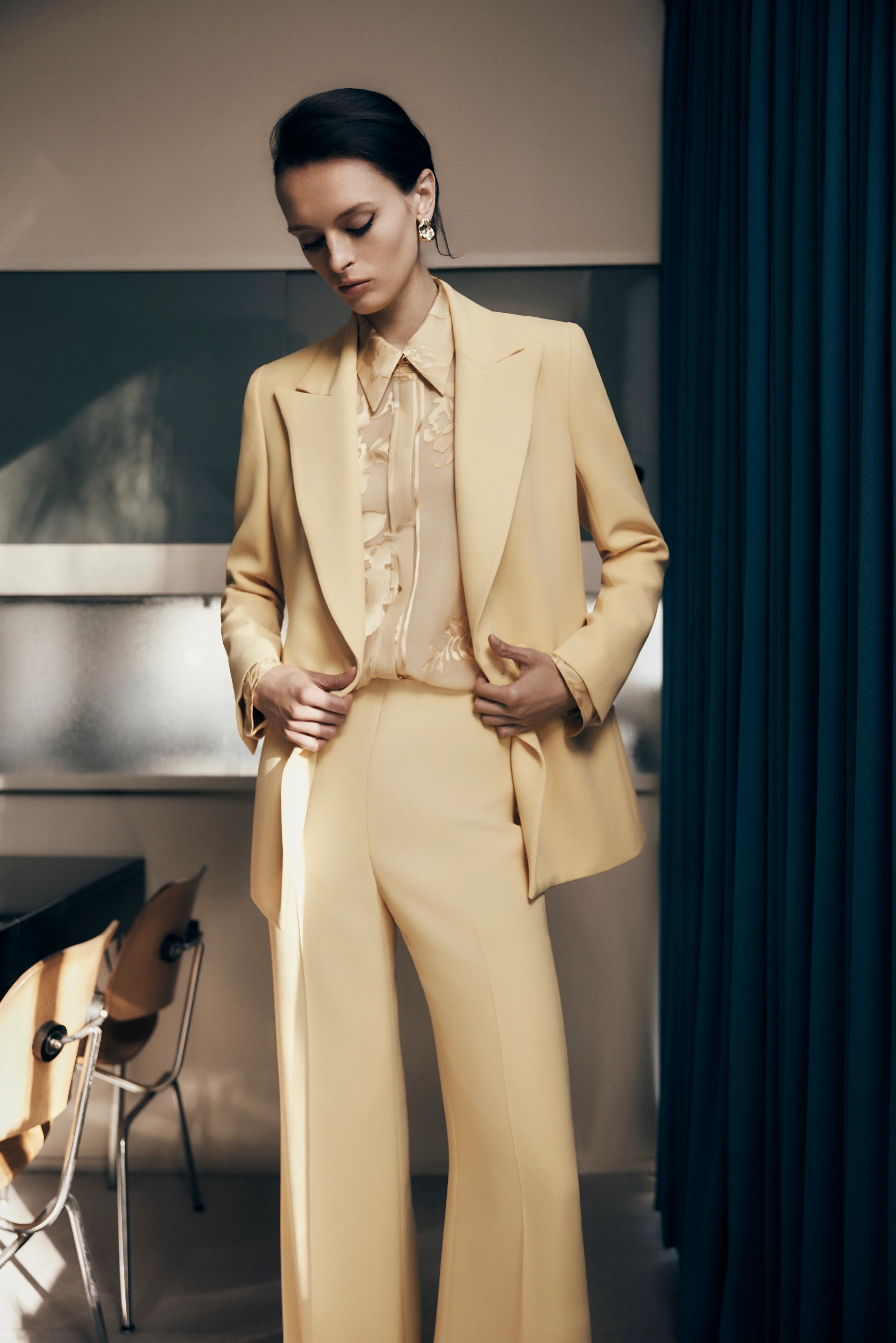 POLLEN CREPE CLASSIC FLARED PANT - Image 5