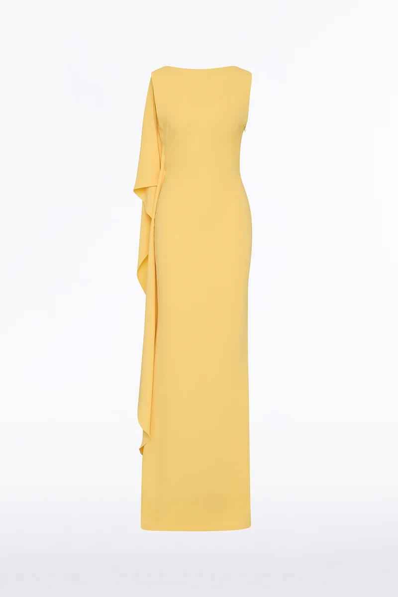 POLLEN CREPE COWL BACK GOWN - Image 7