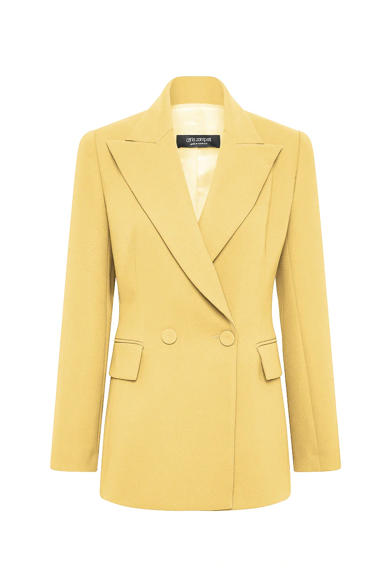 POLLEN CREPE DOUBLE BREASTED RELAXED BLAZER - Image 5