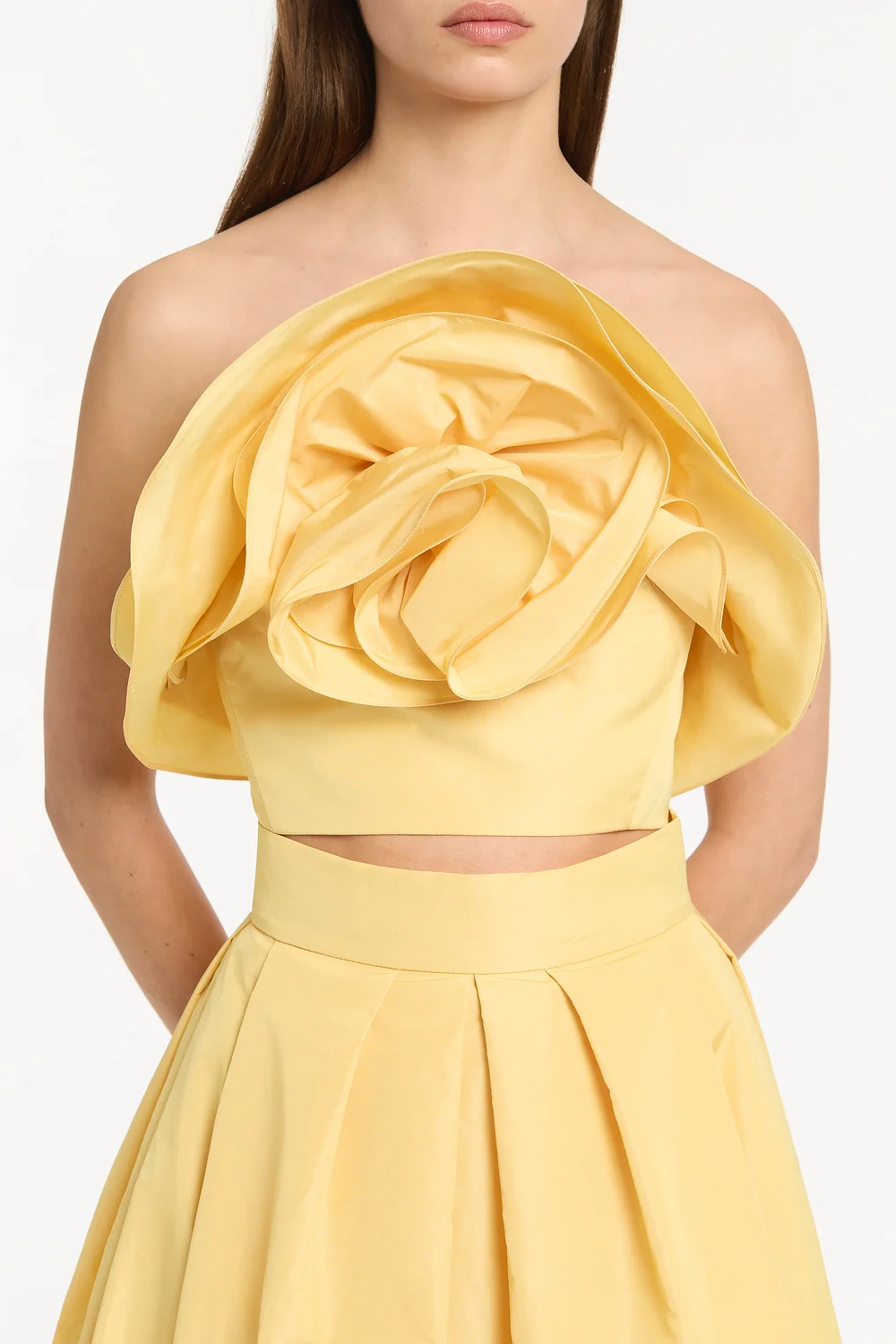 POLLEN TAFFETA FLOWER TOP - Image 4