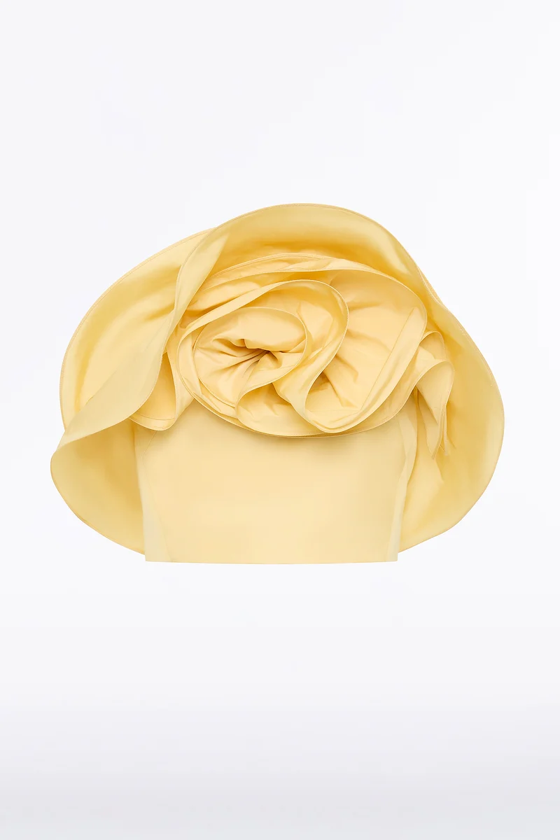 POLLEN TAFFETA FLOWER TOP - Image 8