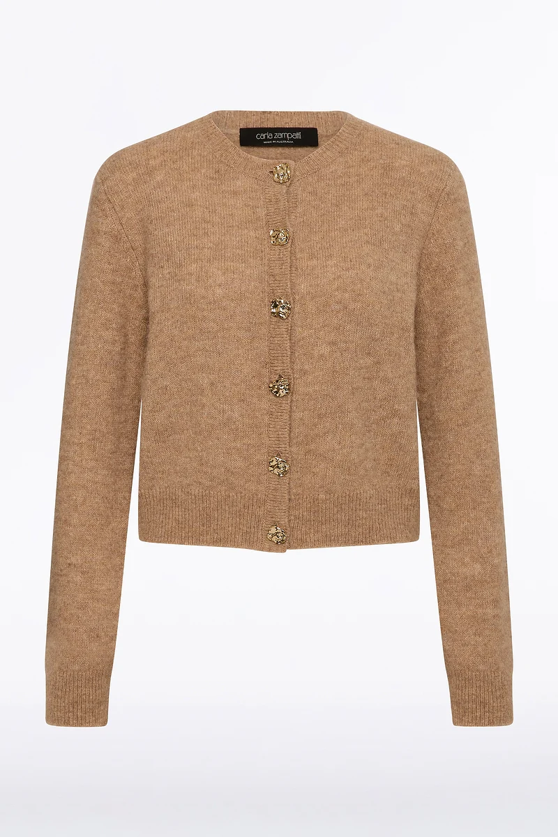PRALINE BRUSHED KNIT CARDIGAN - Image 5