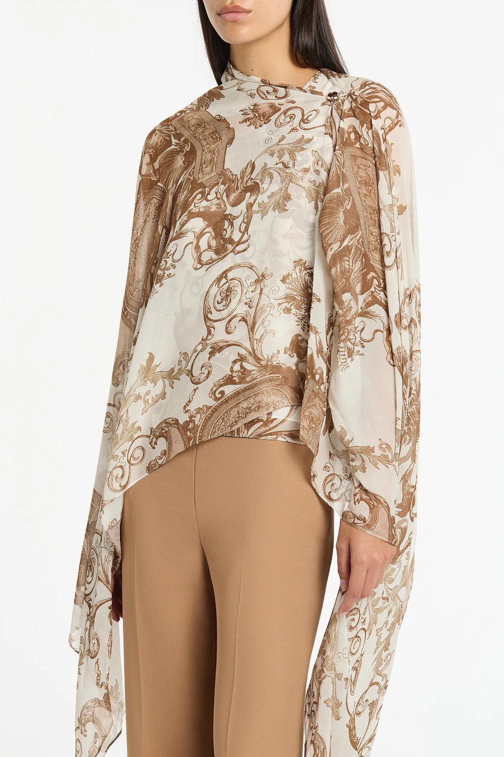 RENAISSANCE GEORGETTE CASCATA WRAP - Image 4