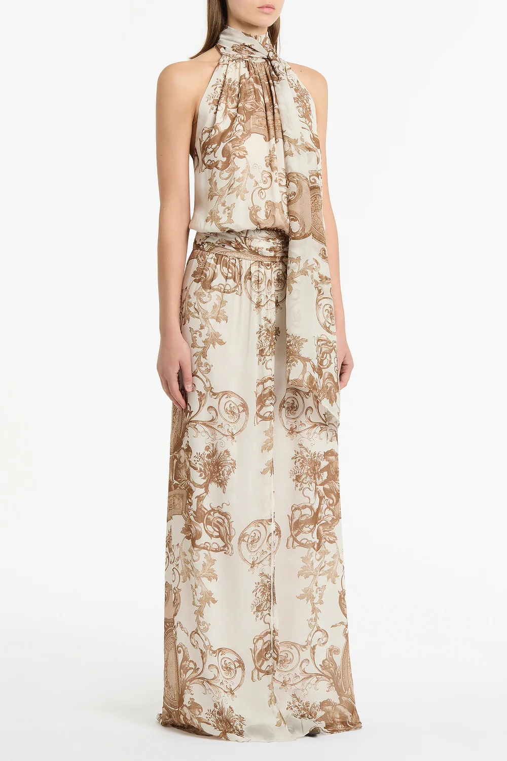 RENAISSANCE GEORGETTE HALTER DRESS - Image 2