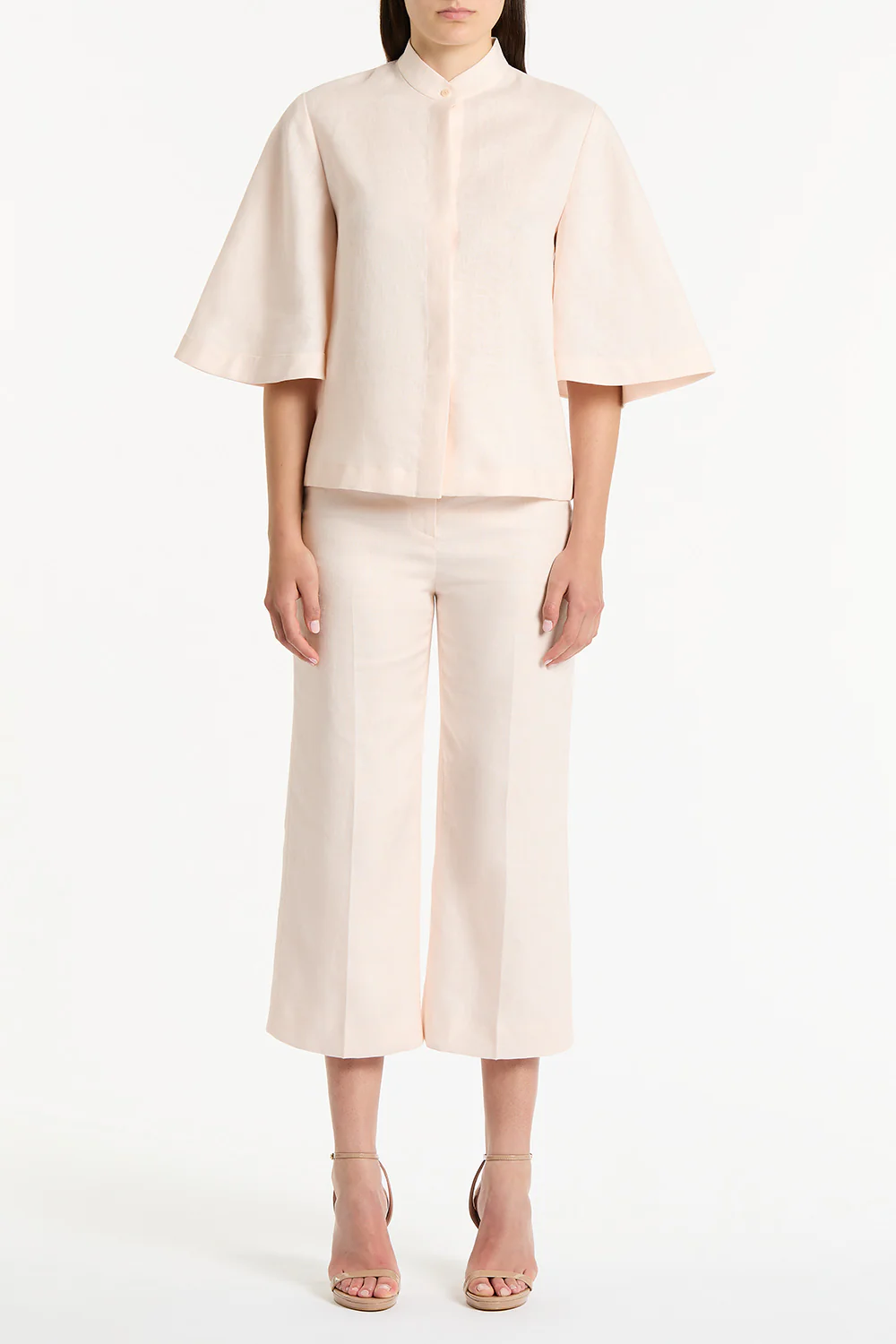 ROSA LINEN BOX SLEEVE SHIRT