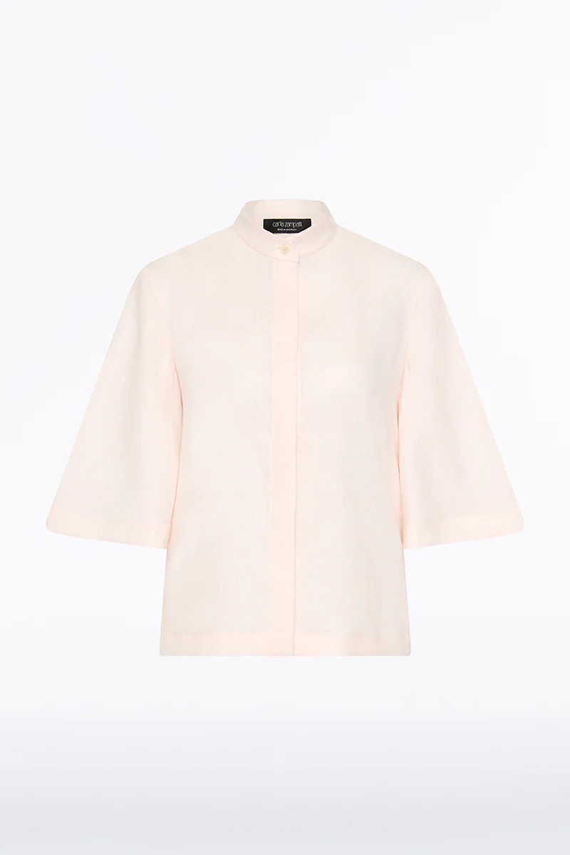 ROSA LINEN BOX SLEEVE SHIRT - Image 4