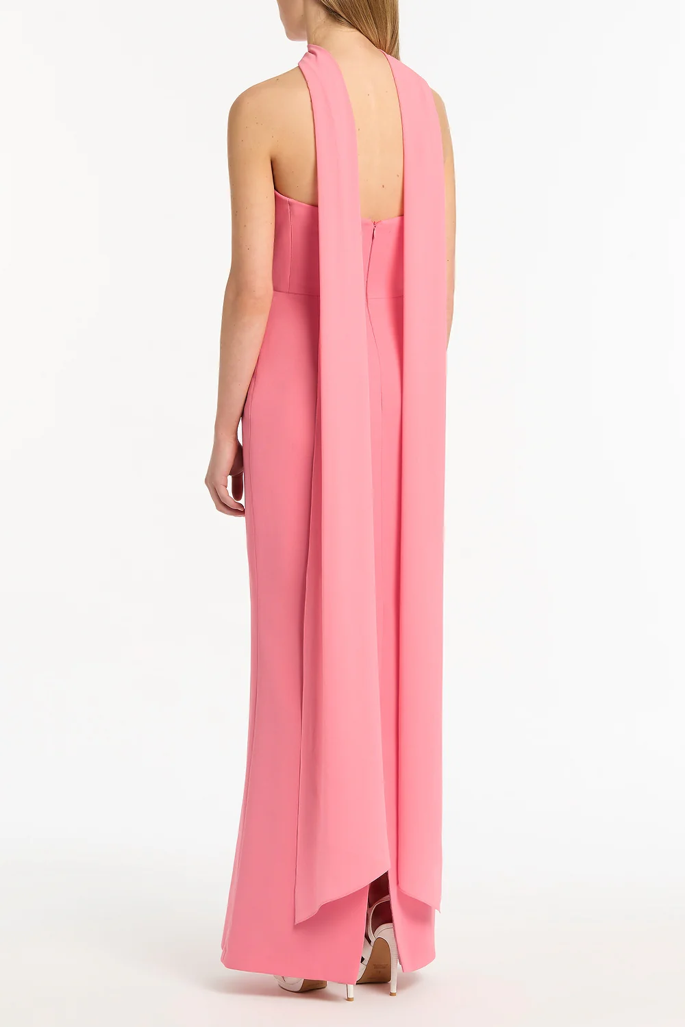 ROSE PINK GEORGETTE SCARF - Image 3