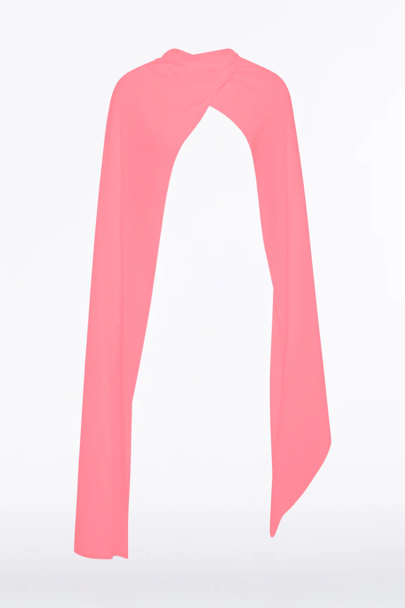 ROSE PINK GEORGETTE SCARF - Image 4