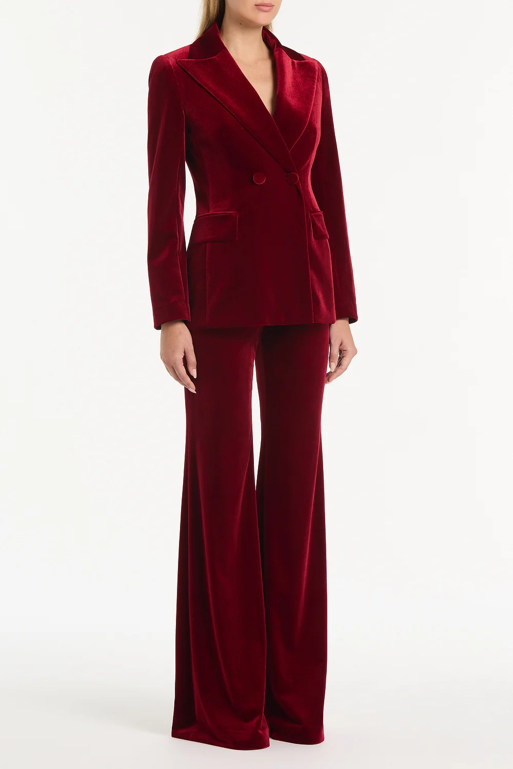 ROUGE VELVET TUXEDO JACKET - Image 3