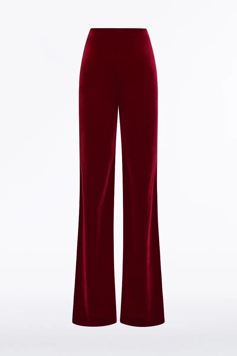 ROUGE VELVET WIDE LEG PANT - Image 5