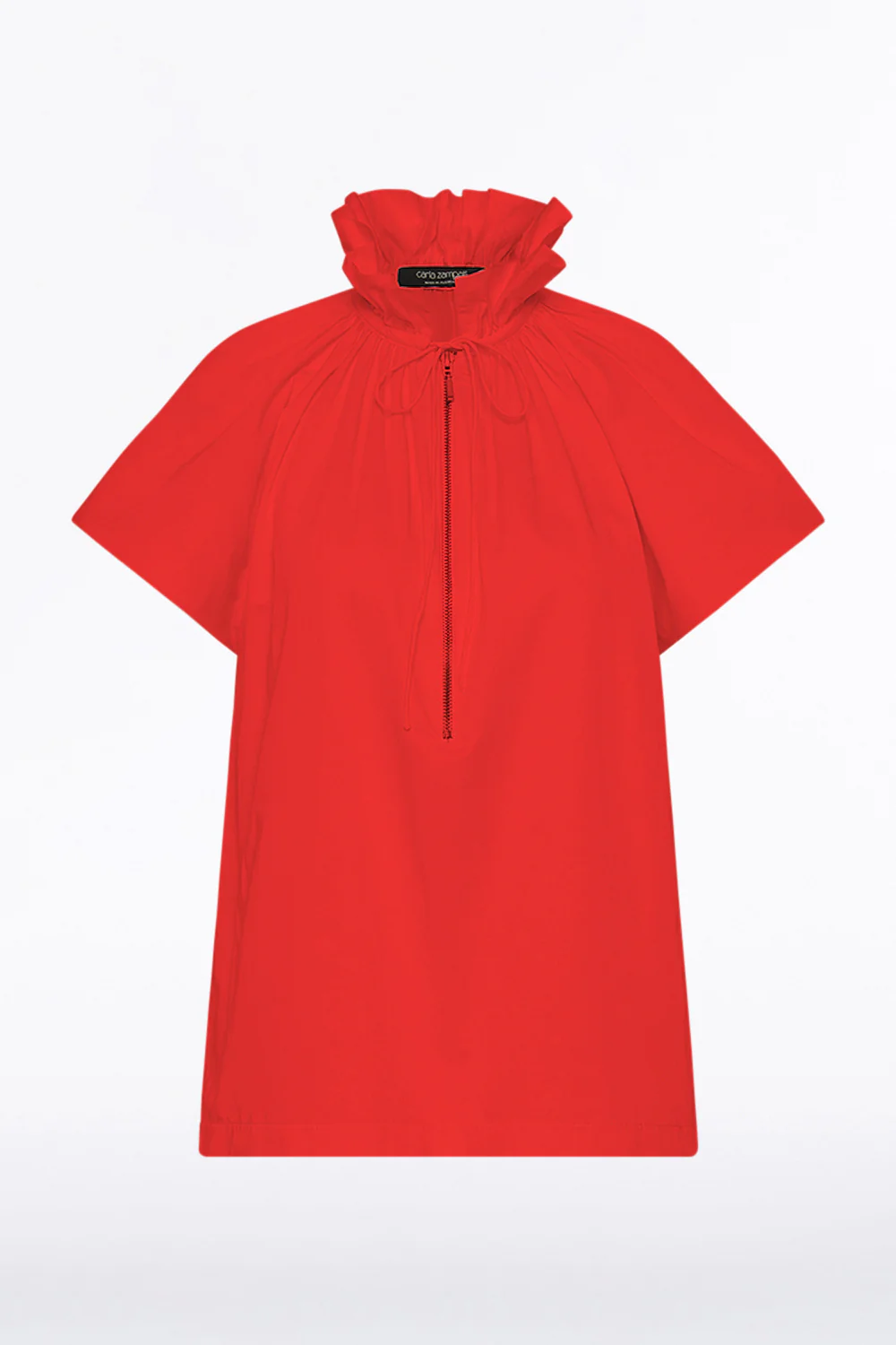 SCARLATTO TAFFETA RUFFLE BLOUSE - Image 4
