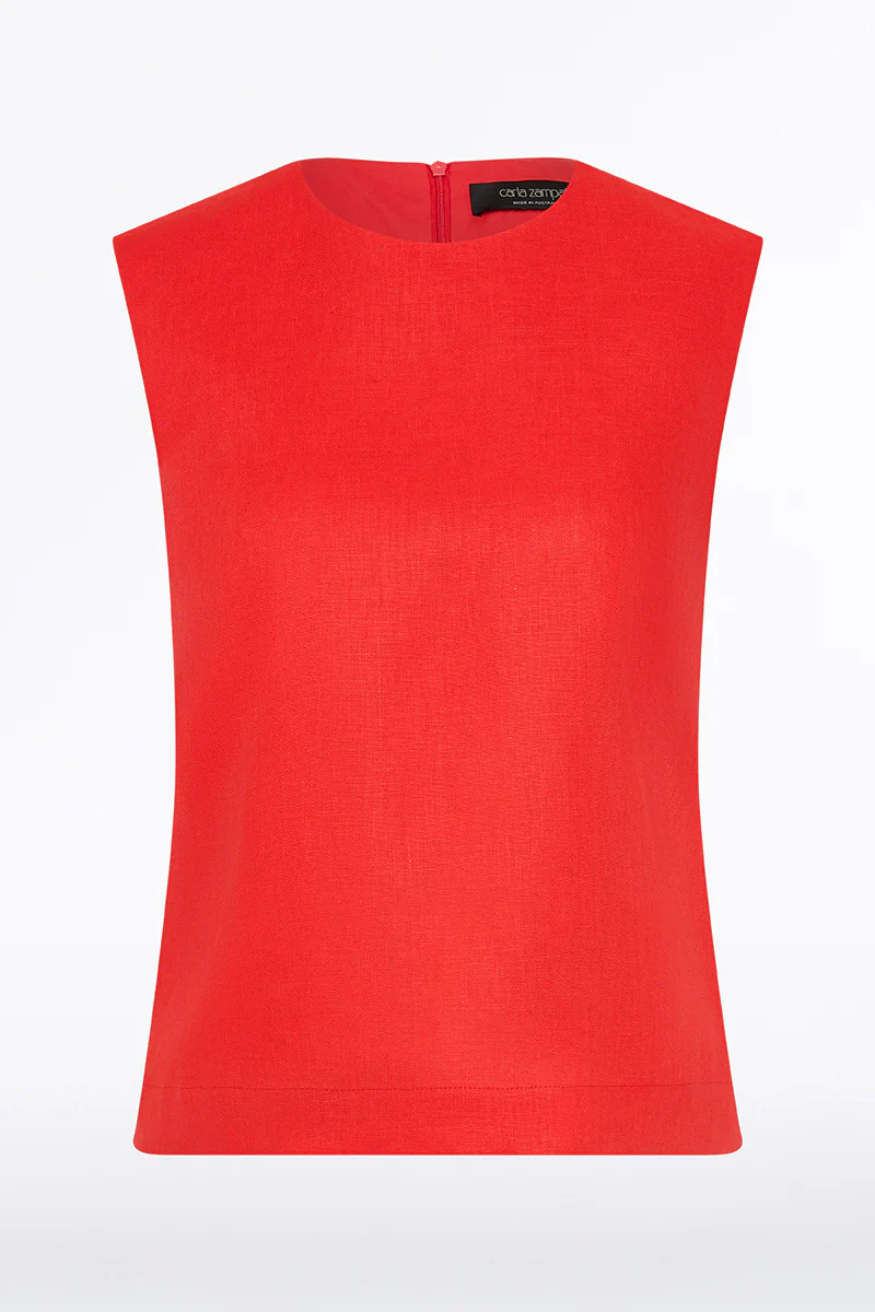 SCARLATTO LINEN TANK TOP - Image 4