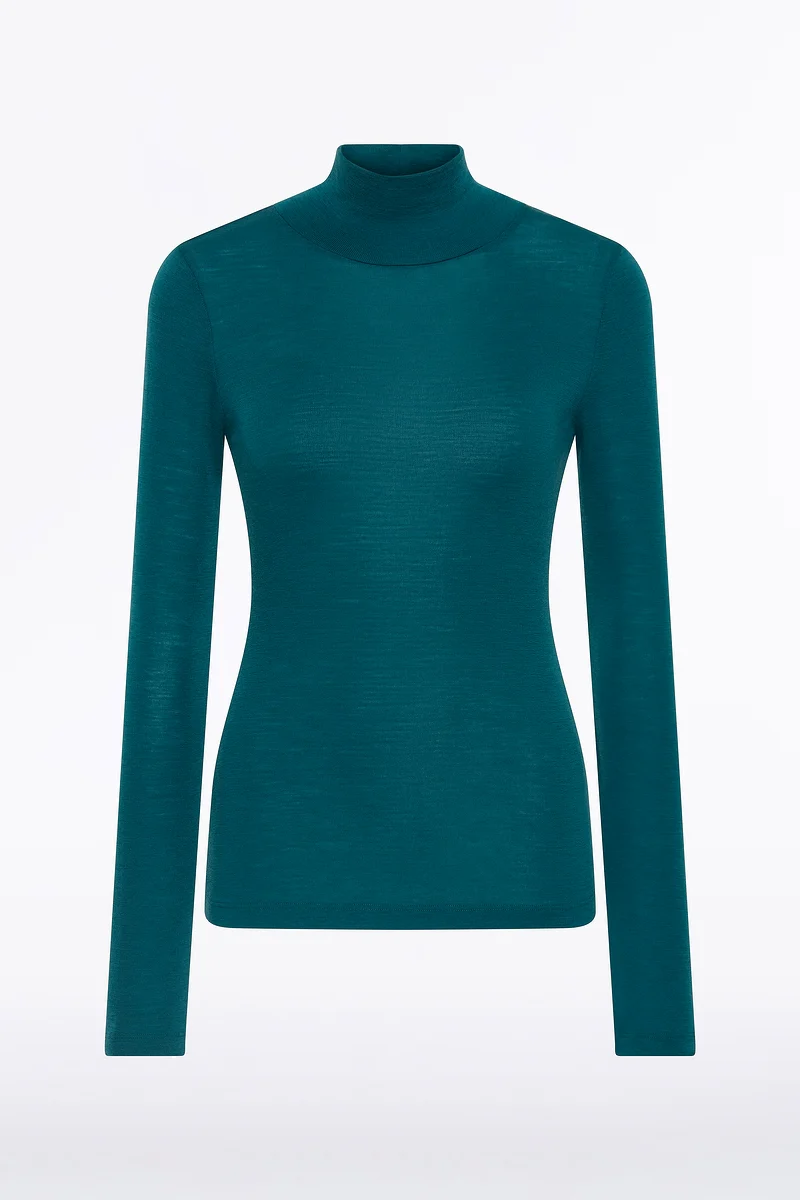 SERPENTINE BABYWOOL HIGH NECK TOP - Image 4