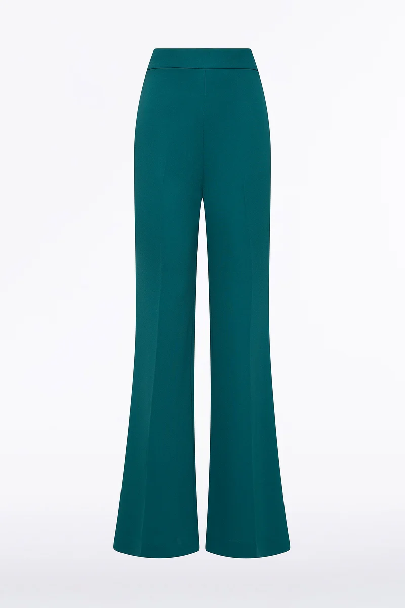 SERPENTINE CREPE BOOTLEG PANT - Image 4