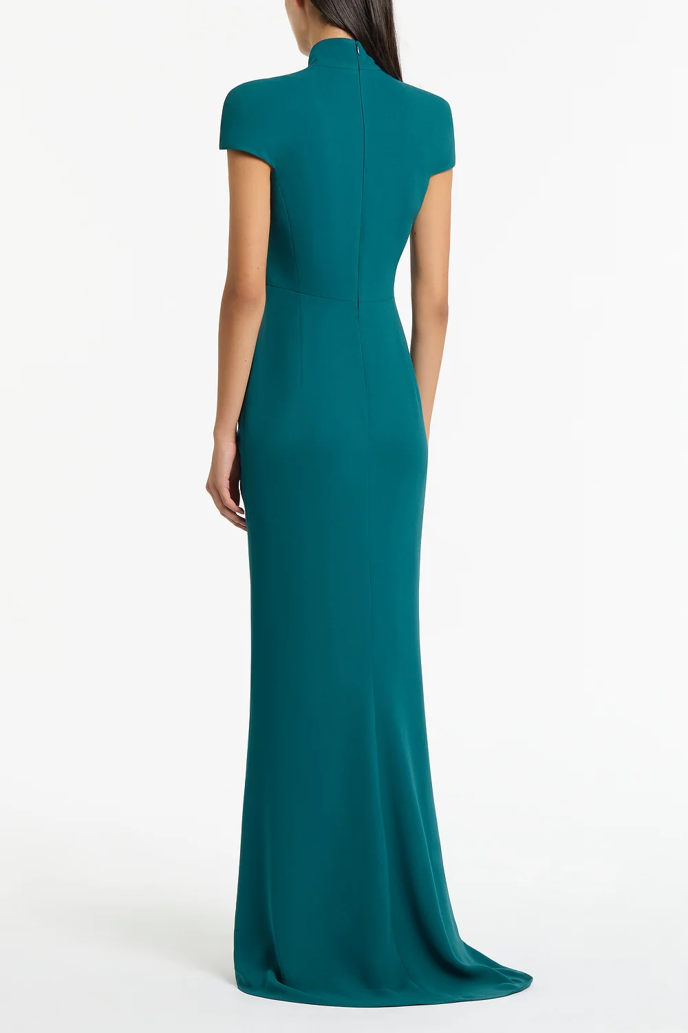 SERPENTINE CREPE CAP SLEEVE GOWN - Image 3