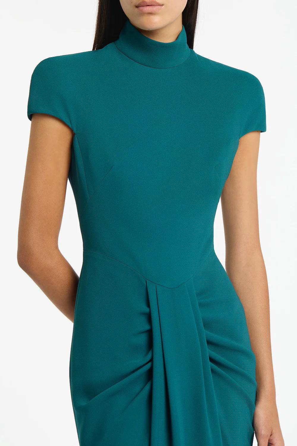 SERPENTINE CREPE CAP SLEEVE GOWN - Image 4