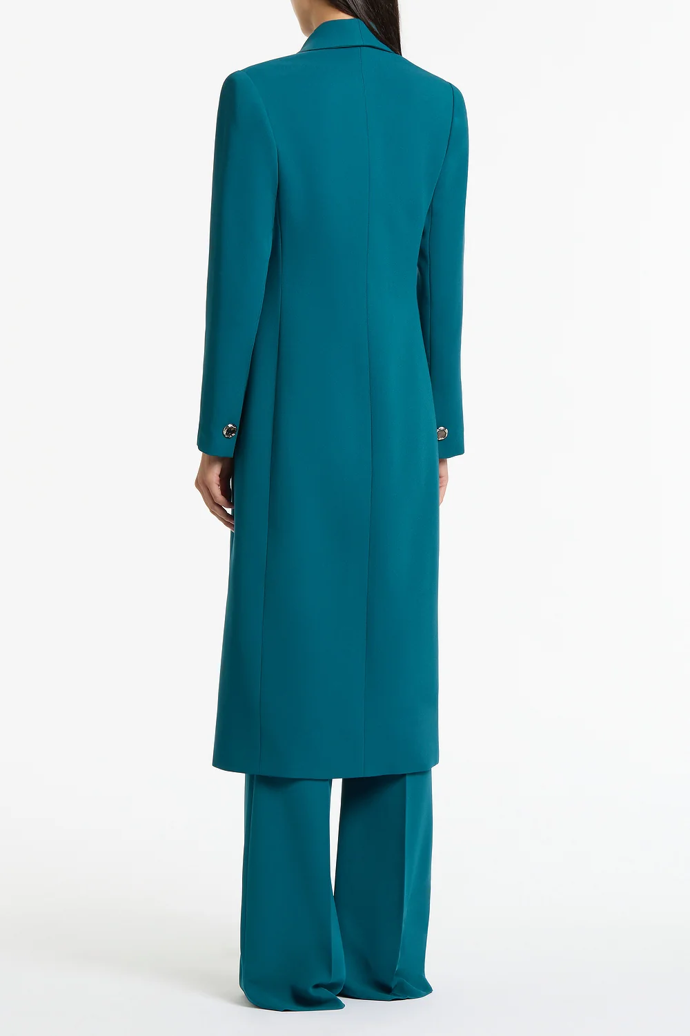 SERPENTINE CREPE SHAWL COLLAR COAT - Image 3
