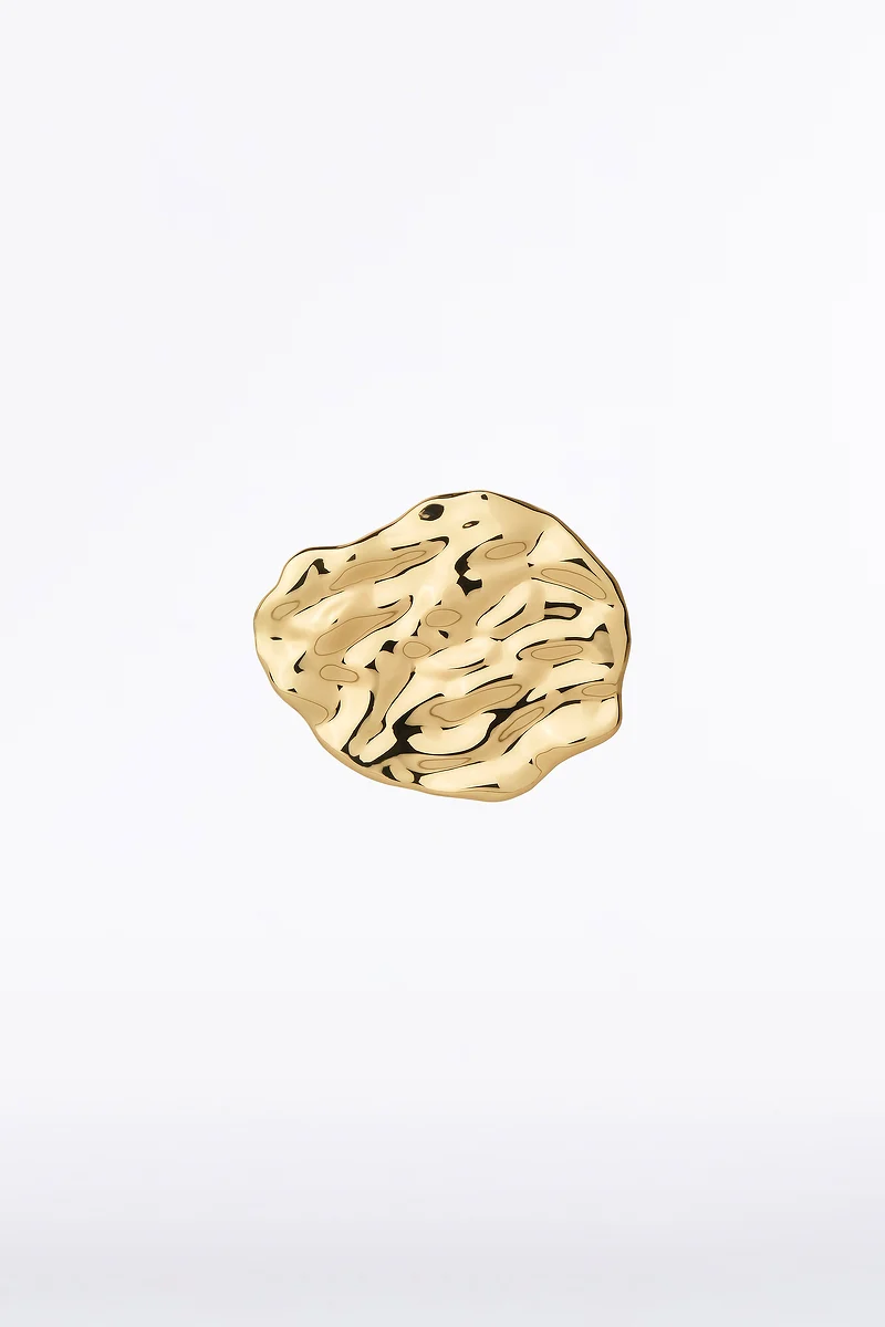 SMALL SCULPTURAL PETAL BROOCH