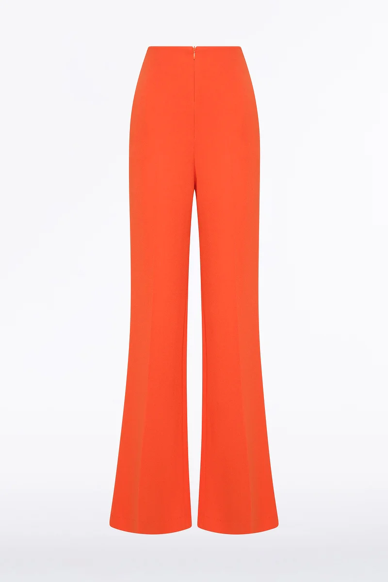 TANGERINE CREPE CLASSIC FLARED PANT - Image 6
