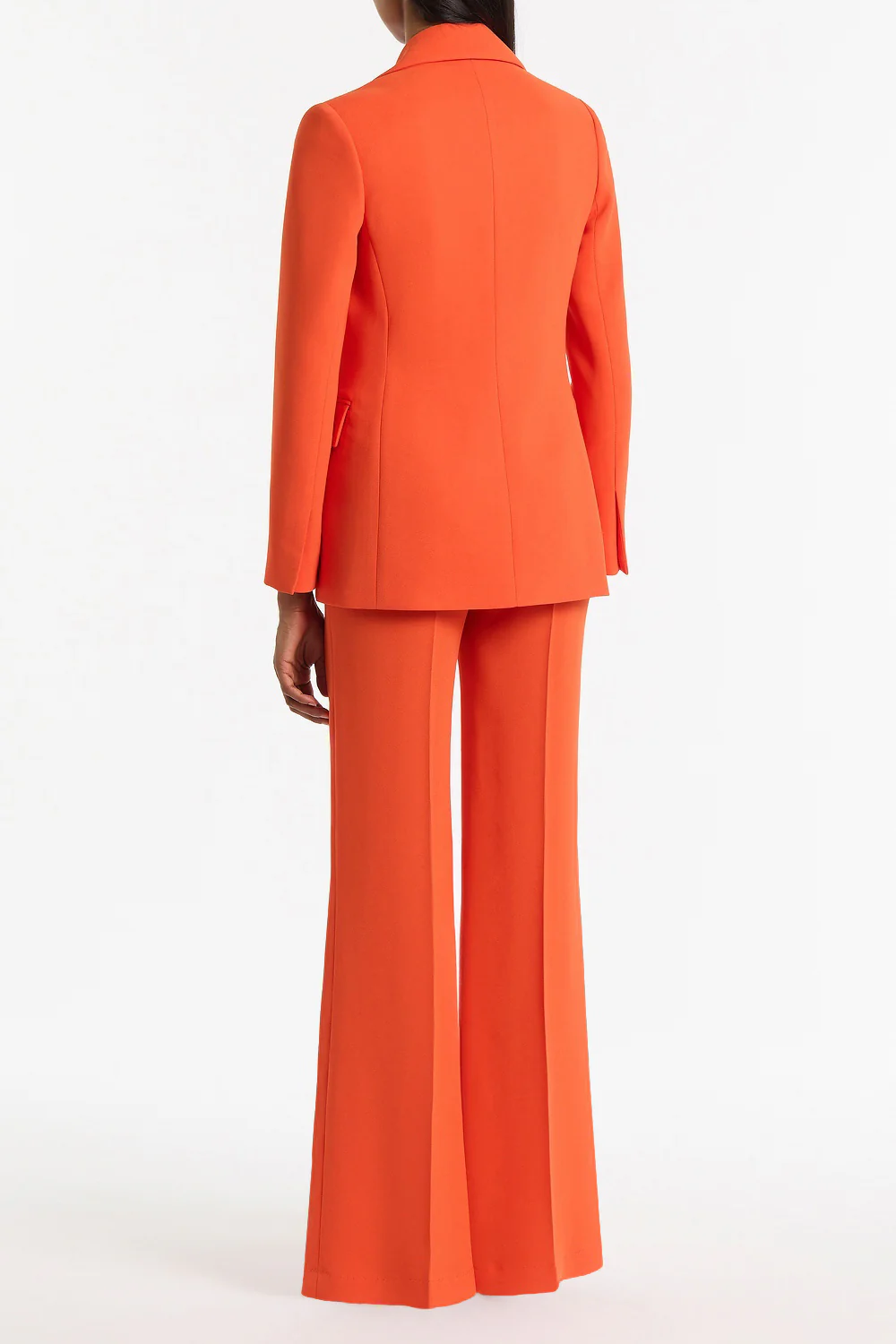 TANGERINE CREPE LONG LINE JACKET - Image 2