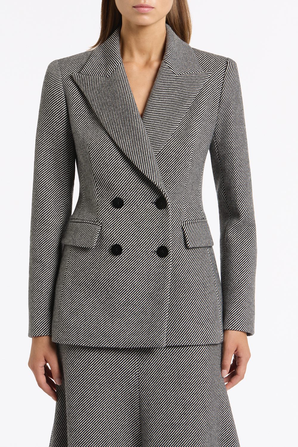 TWILL COATING DOUBLE BREASTED BLAZER - Image 4