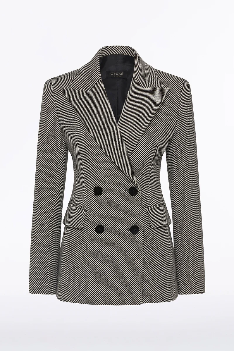 TWILL COATING DOUBLE BREASTED BLAZER - Image 7