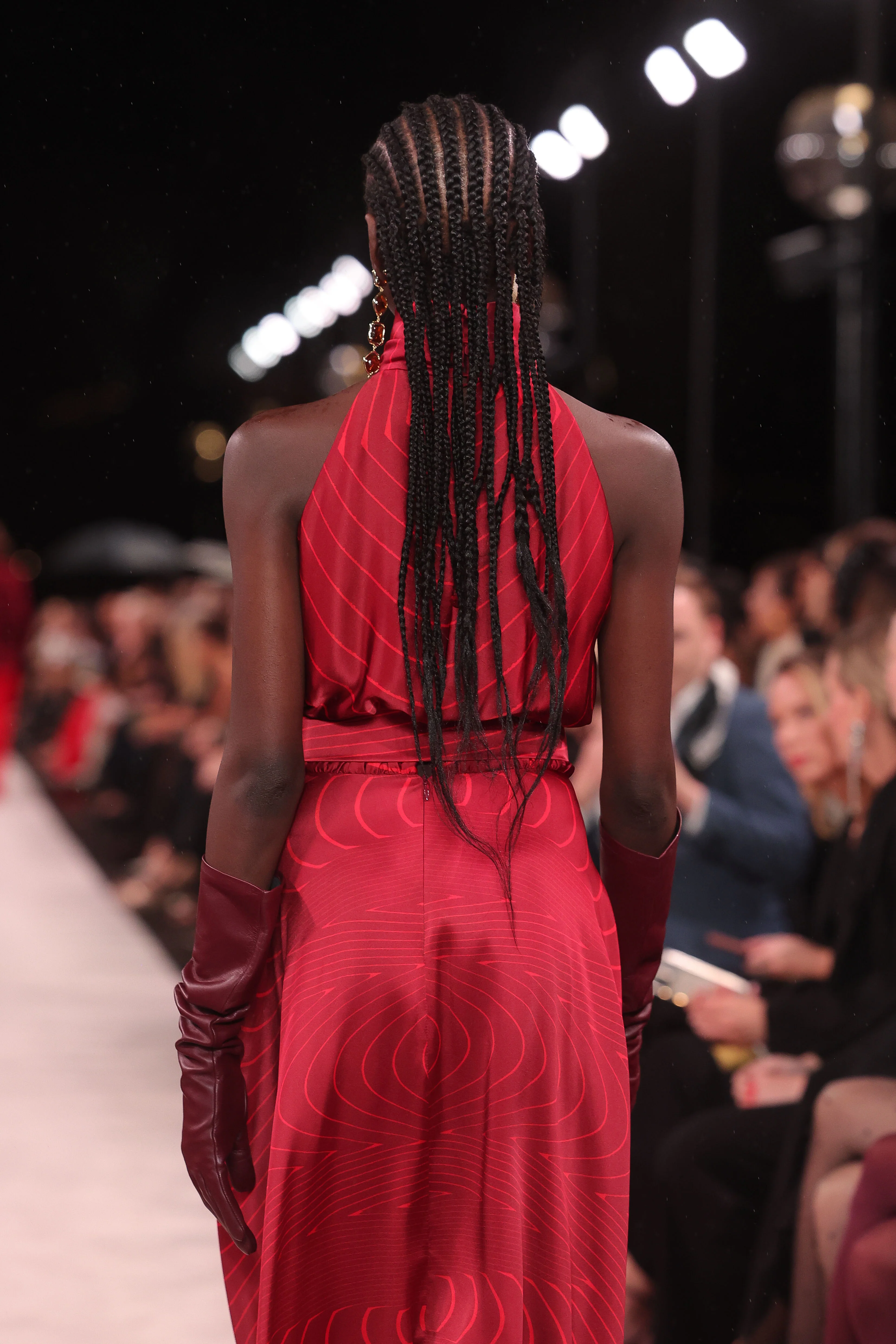 UNDERCURRENT SILK VISCOSE STRETCH HALTER DRESS - Image 2